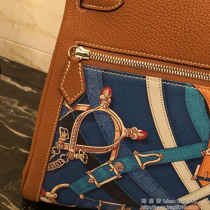 HERMES愛馬仕 凱莉包 hermes Kelly35cm手工縫製 獨立圖案安全大牌 手提包  Ama1051